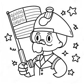 Srecna Stranica Za Bojanje Dana Patriota Za Decu 99755-38500